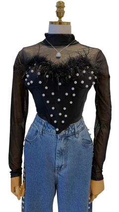 CROPPED PÉROLAS na internet