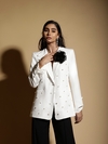 MAX BLAZER ALFAIATARIA PÉROLAS FLOWER