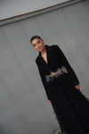 JAQUETA CROPPED STRASS GIULIA PRETO