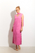 Vestido Linho Ritmos Rosa - comprar online