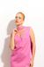 Vestido Linho Ritmos Rosa - comprar online