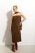 Vestido/Saia Linho Marrom - comprar online