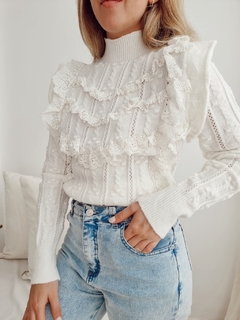 Sweater importado Sophie off white en internet