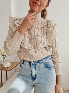 Sweater importado Sophie off white - SOFI DEMMER - MAGNA