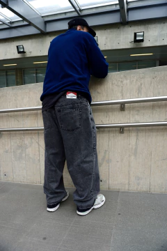 BAGGY GRAY STONE JEANS - Mycrocosmos Pants