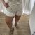 Short rayado beige en internet