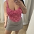 Top encaje fucsia - comprar online