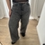 Wide leg con strass gris - SantaGuada