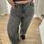 Wide leg con strass gris - comprar online