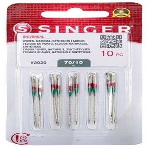 AGUJA FAMILIAR SINGER PUNTA NORMAL x 10 unidades
