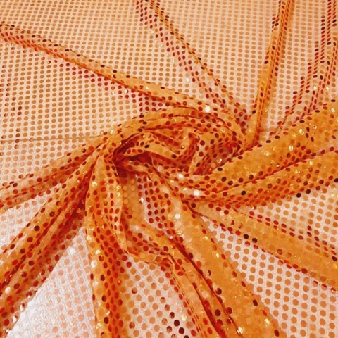 FALSO PAILLETTE NARANJA (114) ancho1.0