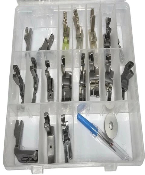 KIT PRENSATELAS MÁQUINA RECTA INDUSTRIAL 19 PIEZAS - comprar online