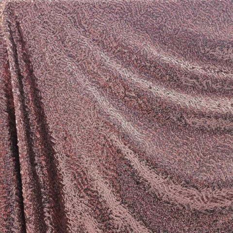 PAILLETE BORDADO ancho1.50 ROSA VIEJO