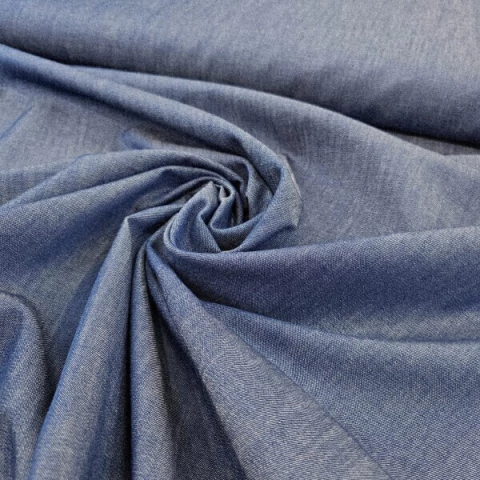 SIMIL DENIM CAMISERO AZUL - comprar online