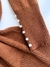Cardigan pérola chocolate - loja online