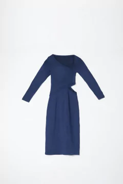 VESTIDO MIDI BECCA - AZUL - comprar online