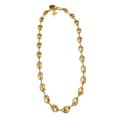 COLAR MEDALHAS- BANHADO A OURO