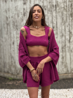 (PRÉ - VENDA) CARDIGAN VAZADO TAMARA - loja online