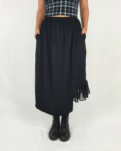 Saia Midi Lydia Preta - comprar online