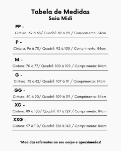 Saia Midi Xadrez Preto - Violet Voodoo