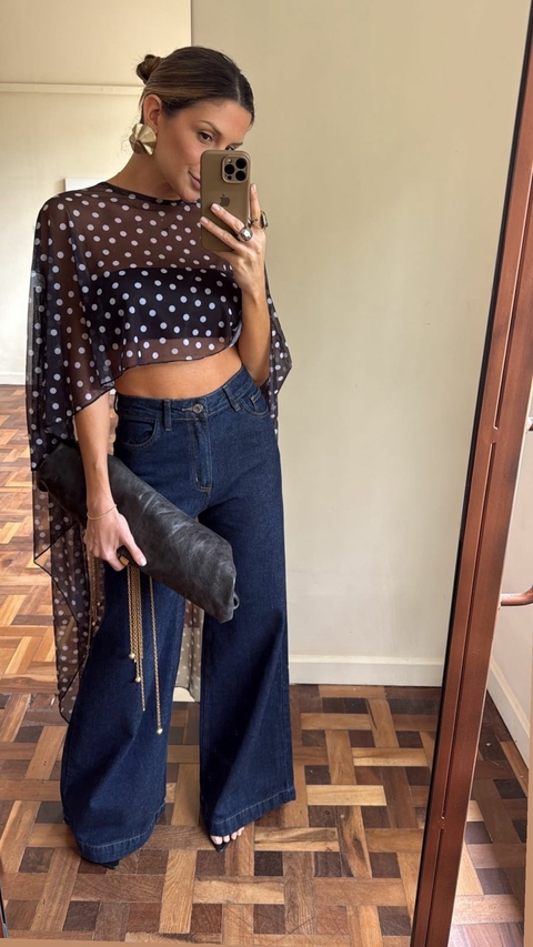 Blusa Capa Com Top