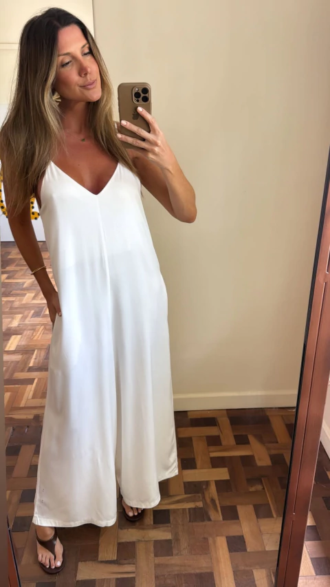 Macacão Longo Bolsos