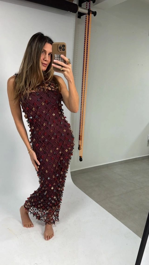 Vestido Pedraria