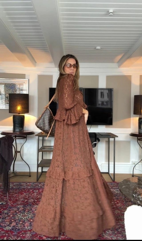Vestido Longo Renda
