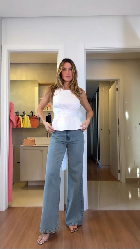 Blusa Frente Única Laços