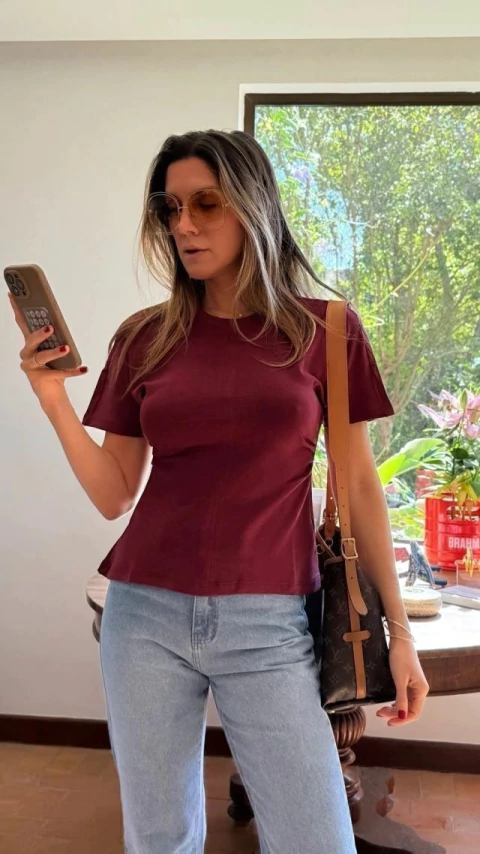 Blusa Com Franzido Lateral