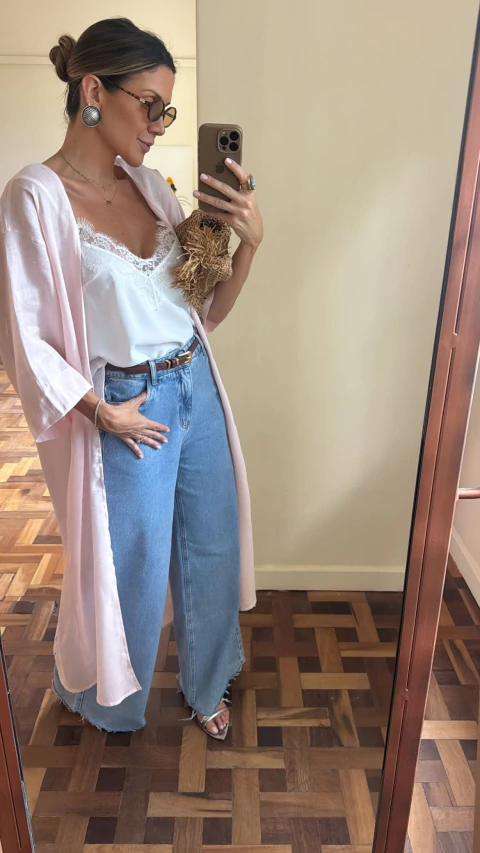 Kimono Linho Puro - comprar online