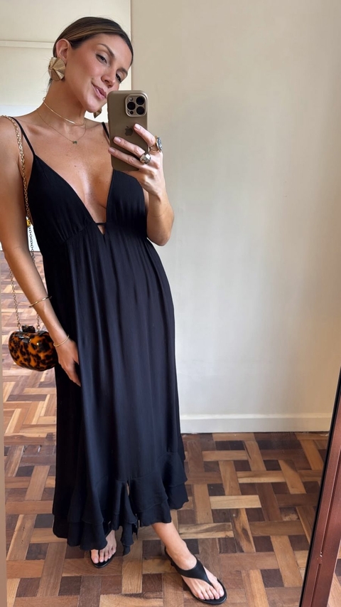 Vestido Decote Longo