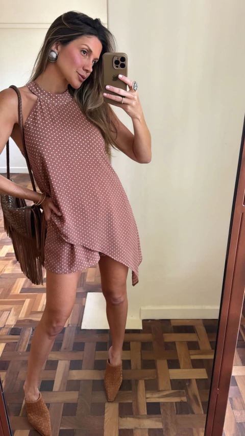 Conjunto Short e Blusa Poá