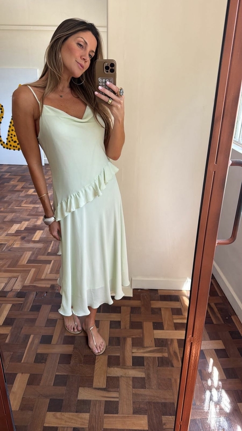 Vestido Midi Babado