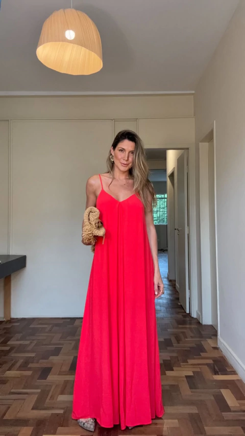 Macacão Longo Vermelho