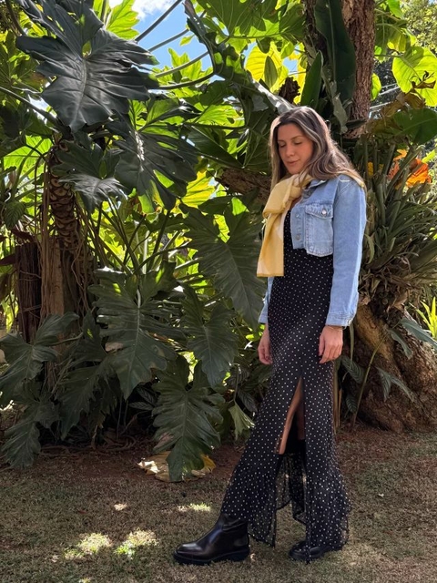 Jaqueta Jeans Cropped