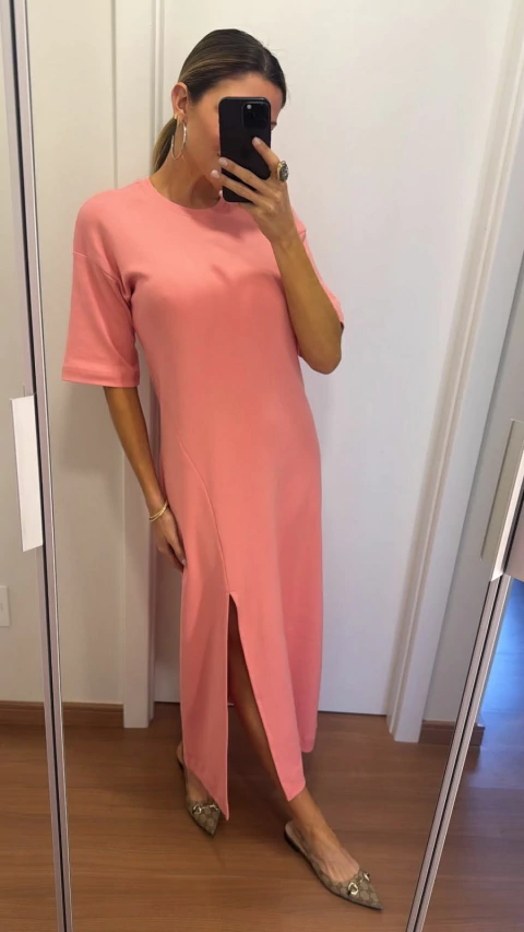 Vestido Longo Rosa