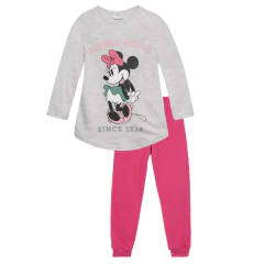 Pijama "Disney" - Minnie - Remera gris Minnie con vestido verde - comprar online