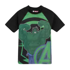 Remera UV "Marvel" - HULK espalda negra, manga corta