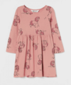 Vestido H&M - Little Girl - Manga larga rosa unicornios