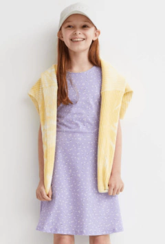 Vestido H&M - Lila con florcitas - comprar online