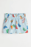 Short "H&M" - Celeste con mariposas de colores