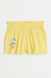 Short "H&M" - De algodón amarillo con helado