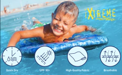 Imagen de Remera UV - "iXtreme" - Manga corta azul francia con detalles en blanco