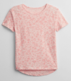 Remera "Gap" - Rosa con florcitas