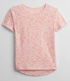 Remera "Gap" - Rosa con florcitas