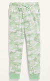 Pantalón "Old Navy". De micropolar con puño, camuflado verde clarito