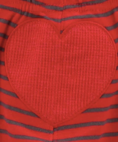 Conjunto "Carter´s" - 2 piezas body gris con corazon + pantalón rayado - tienda online