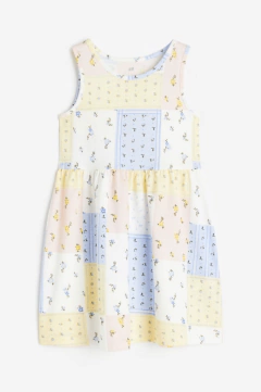 Vestido H&M - Big Girl - De colores pasteles con flores liberty