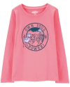 Remera "Osh Kosh" - Rosas con estampa de tigre